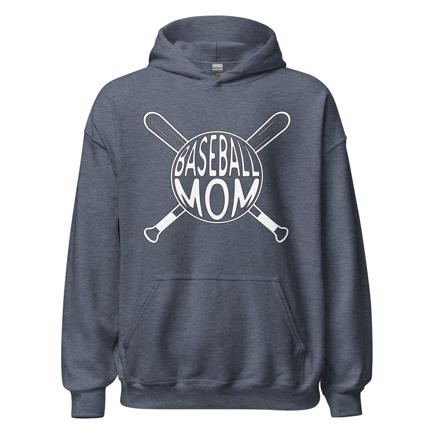 Baseball Mom Hoodie Heather Sport Dark Navy / S Spirit Gear Collective Hoodie