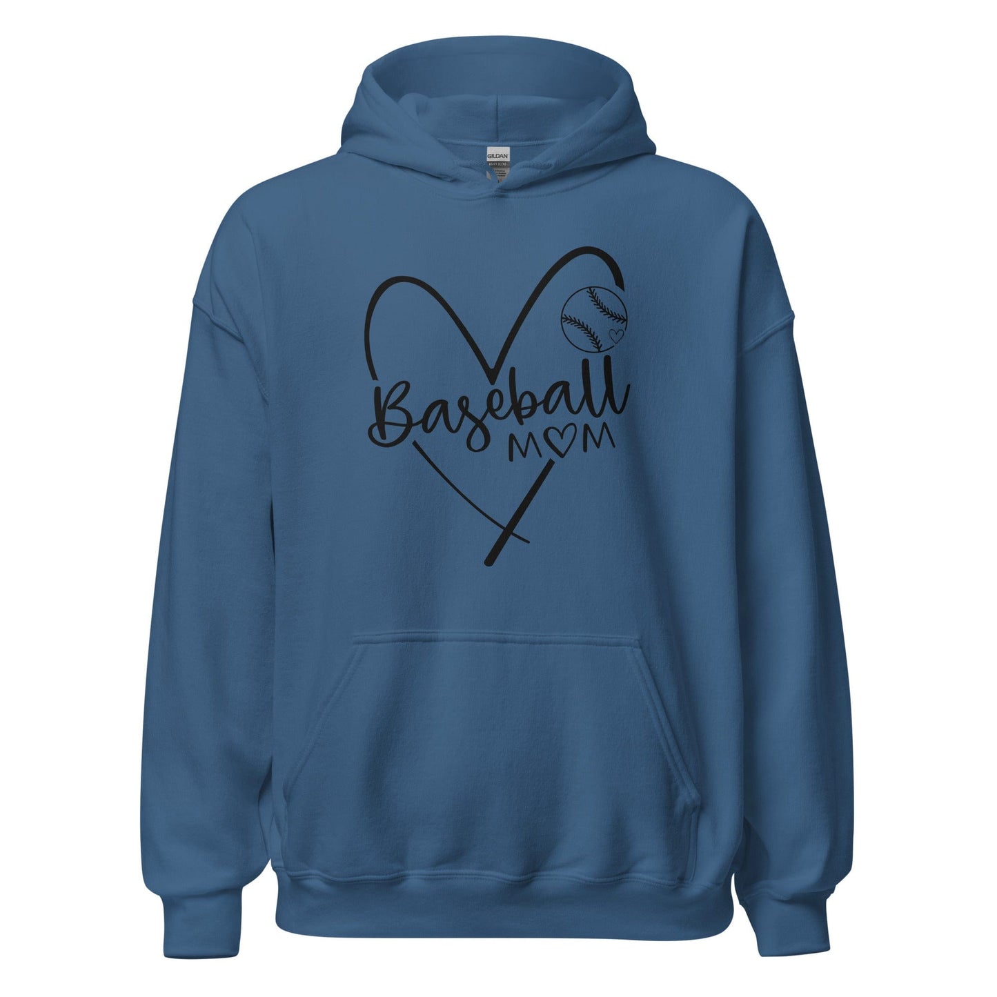 Baseball Mom Hoodie Indigo Blue / S Spirit Gear Collective Hoodie