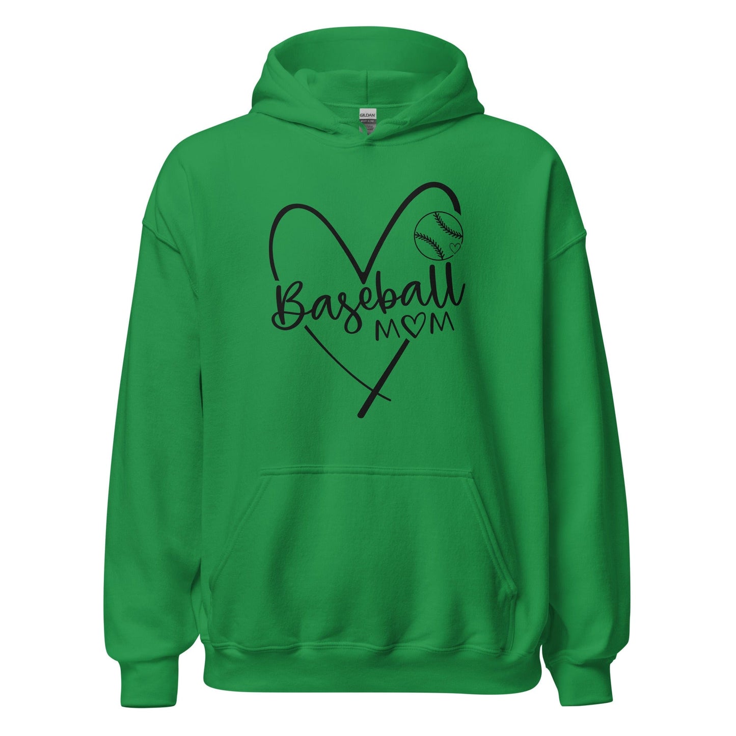 Baseball Mom Hoodie Irish Green / S Spirit Gear Collective Hoodie