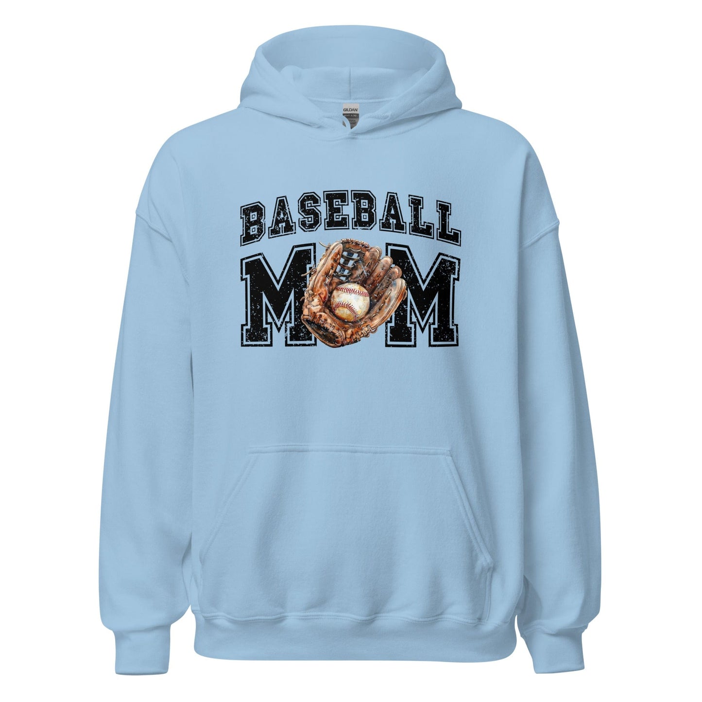 Baseball Mom Hoodie Light Blue / S Spirit Gear Collective Hoodie