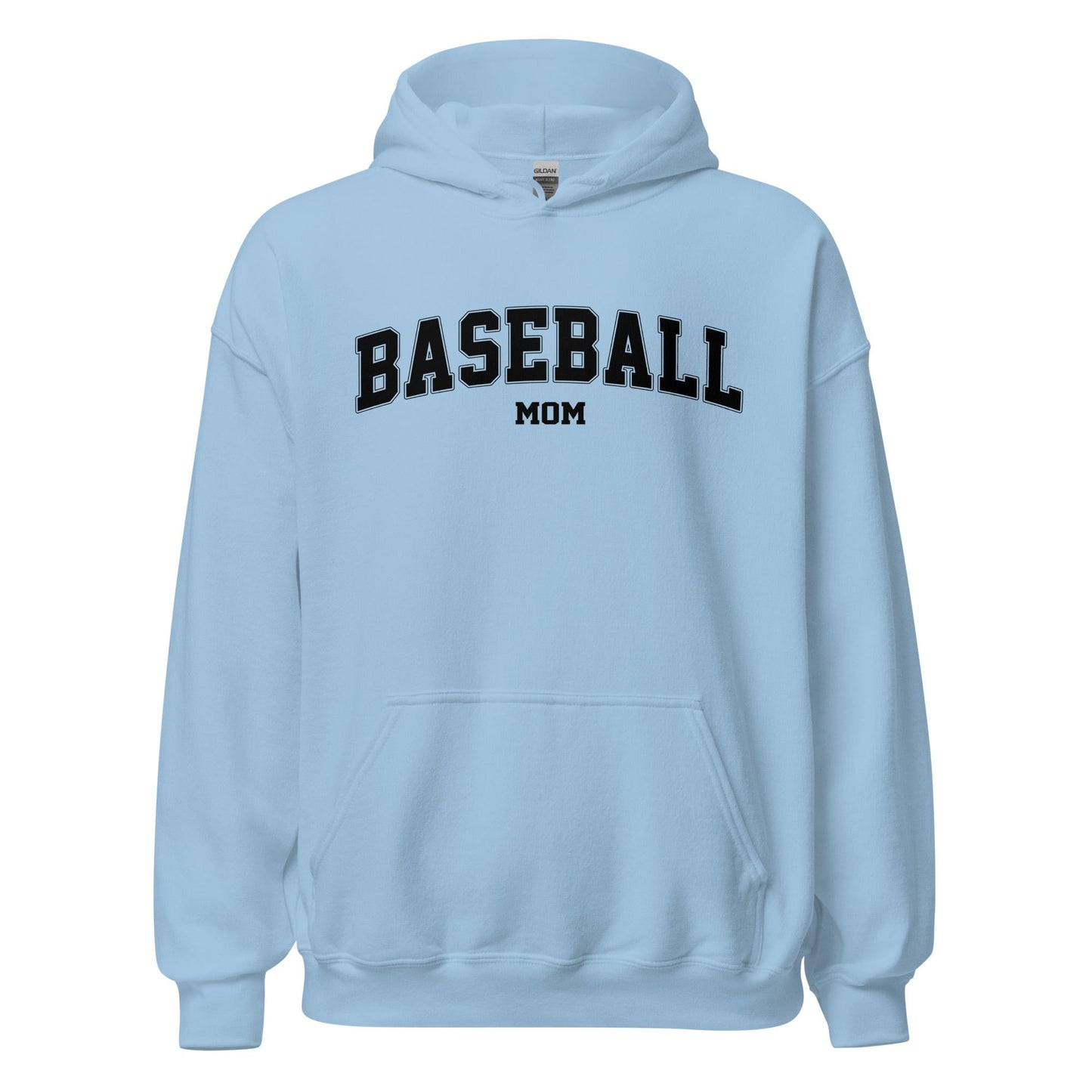 Baseball Mom Hoodie Light Blue / S Spirit Gear Collective Hoodie