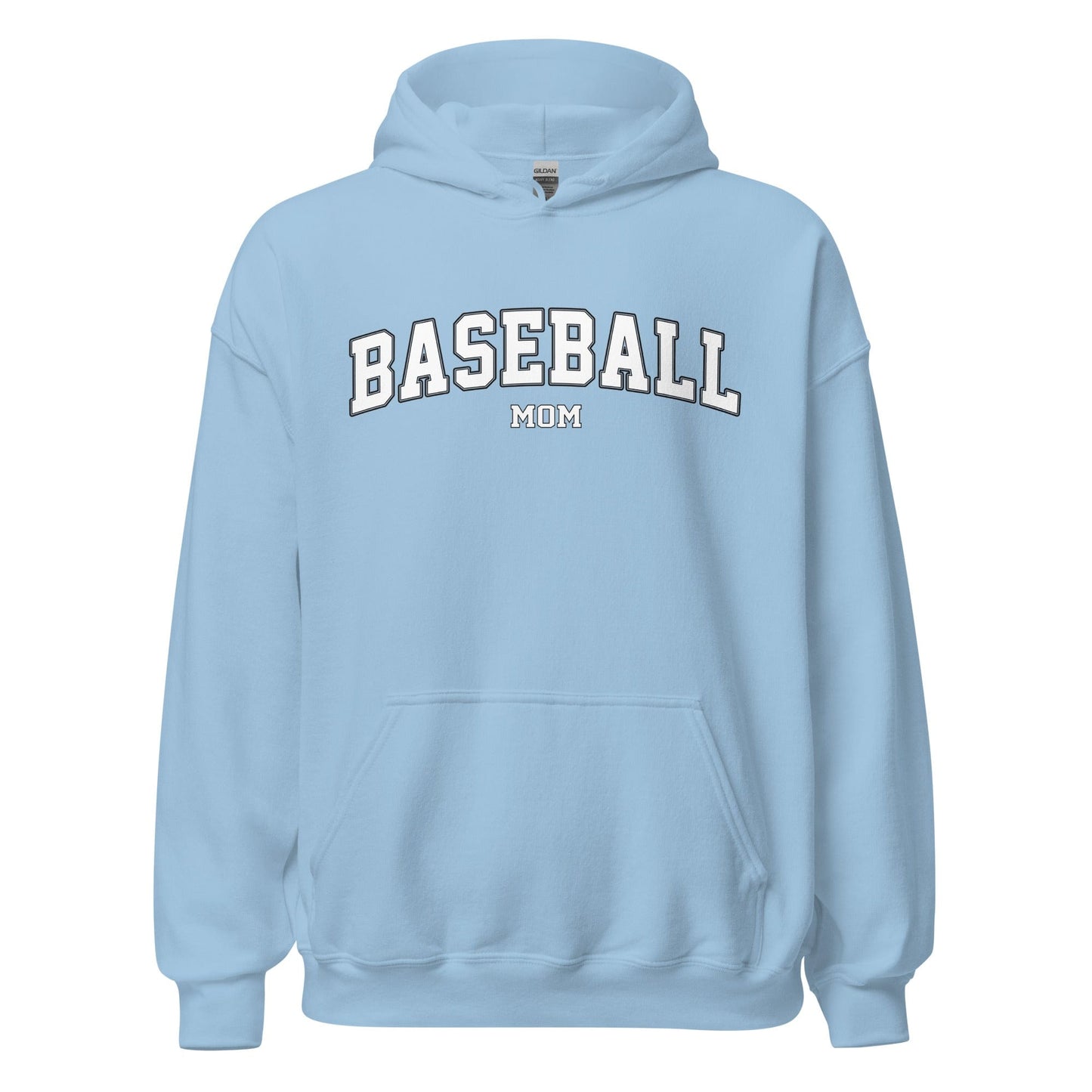 Baseball Mom Hoodie Light Blue / S Spirit Gear Collective Hoodie