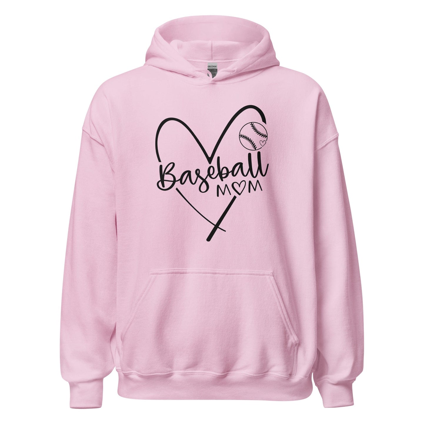 Baseball Mom Hoodie Light Pink / S Spirit Gear Collective Hoodie