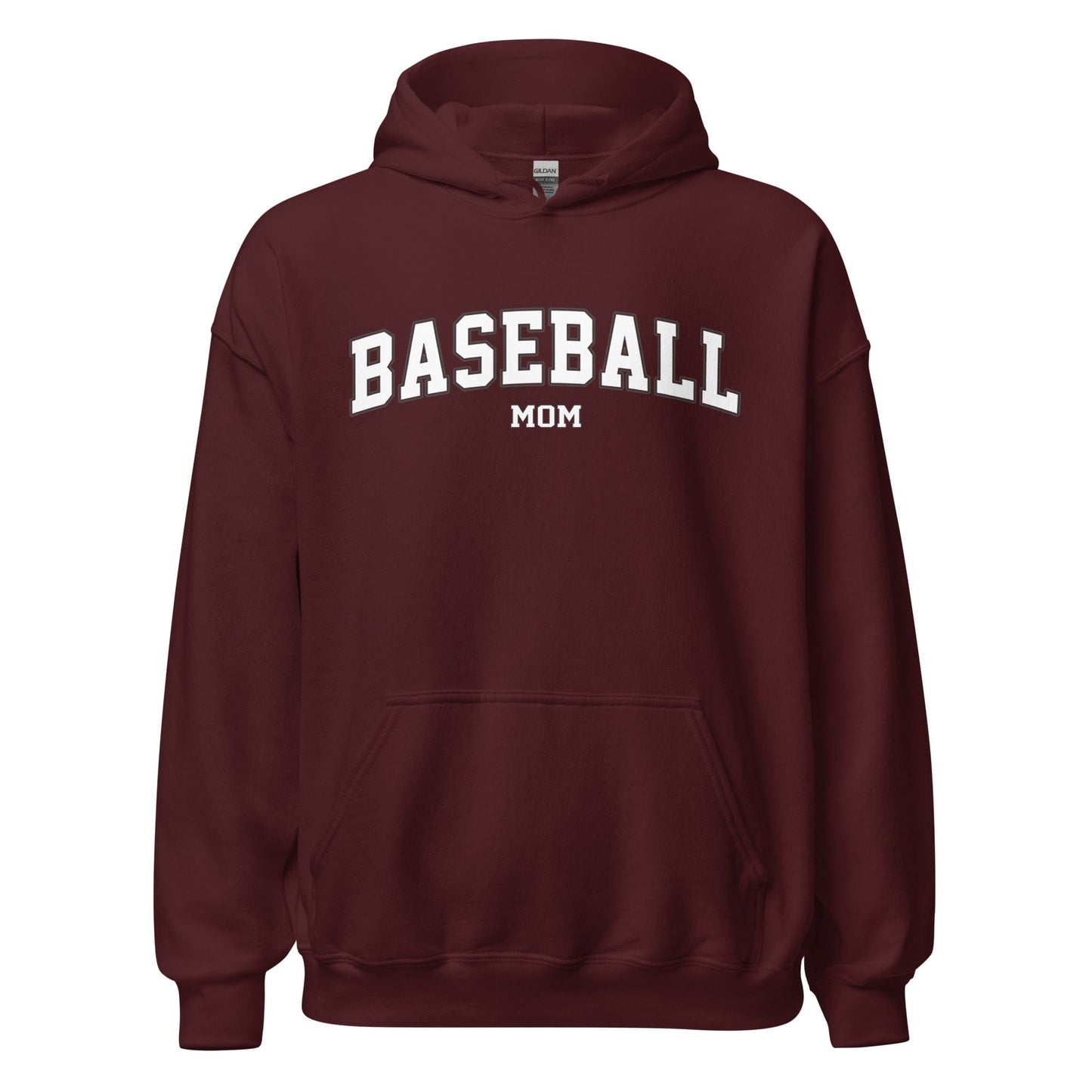 Baseball Mom Hoodie Maroon / S Spirit Gear Collective Hoodie