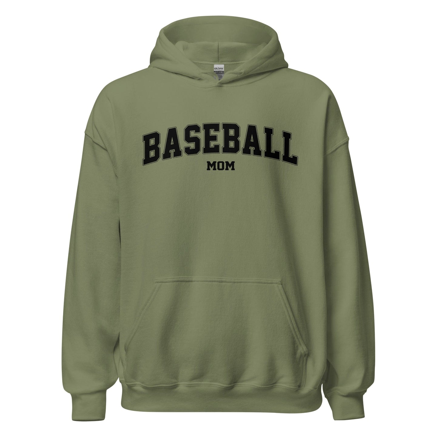 Baseball Mom Hoodie Military Green / S Spirit Gear Collective Hoodie