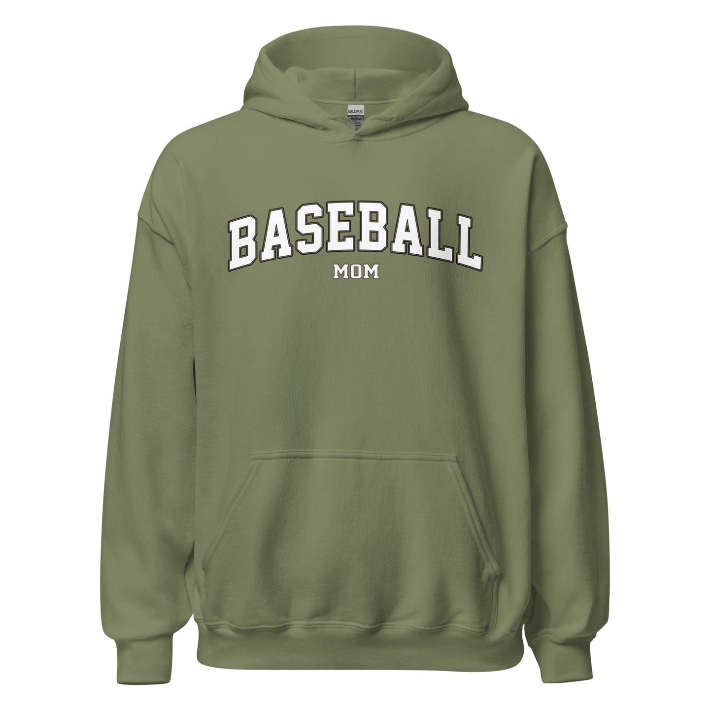 Baseball Mom Hoodie Military Green / S Spirit Gear Collective Hoodie