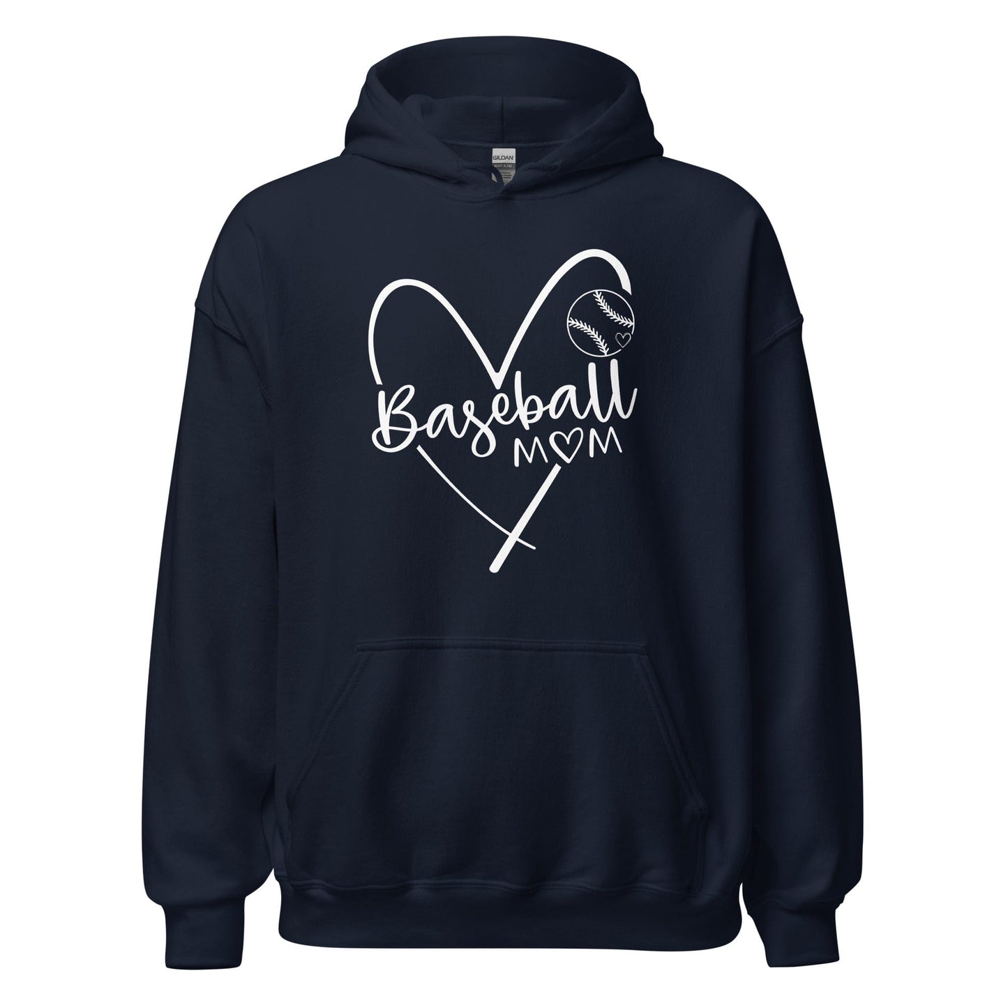 Baseball Mom Hoodie Navy / S Spirit Gear Collective Hoodie