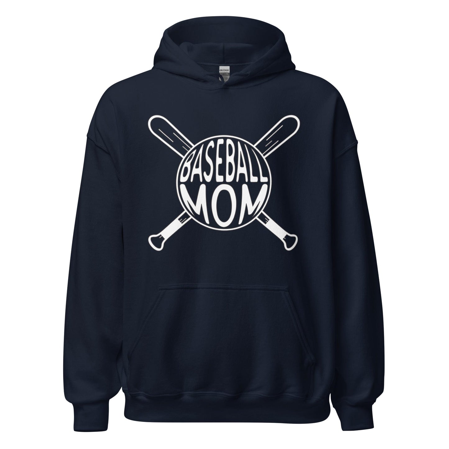 Baseball Mom Hoodie Navy / S Spirit Gear Collective Hoodie