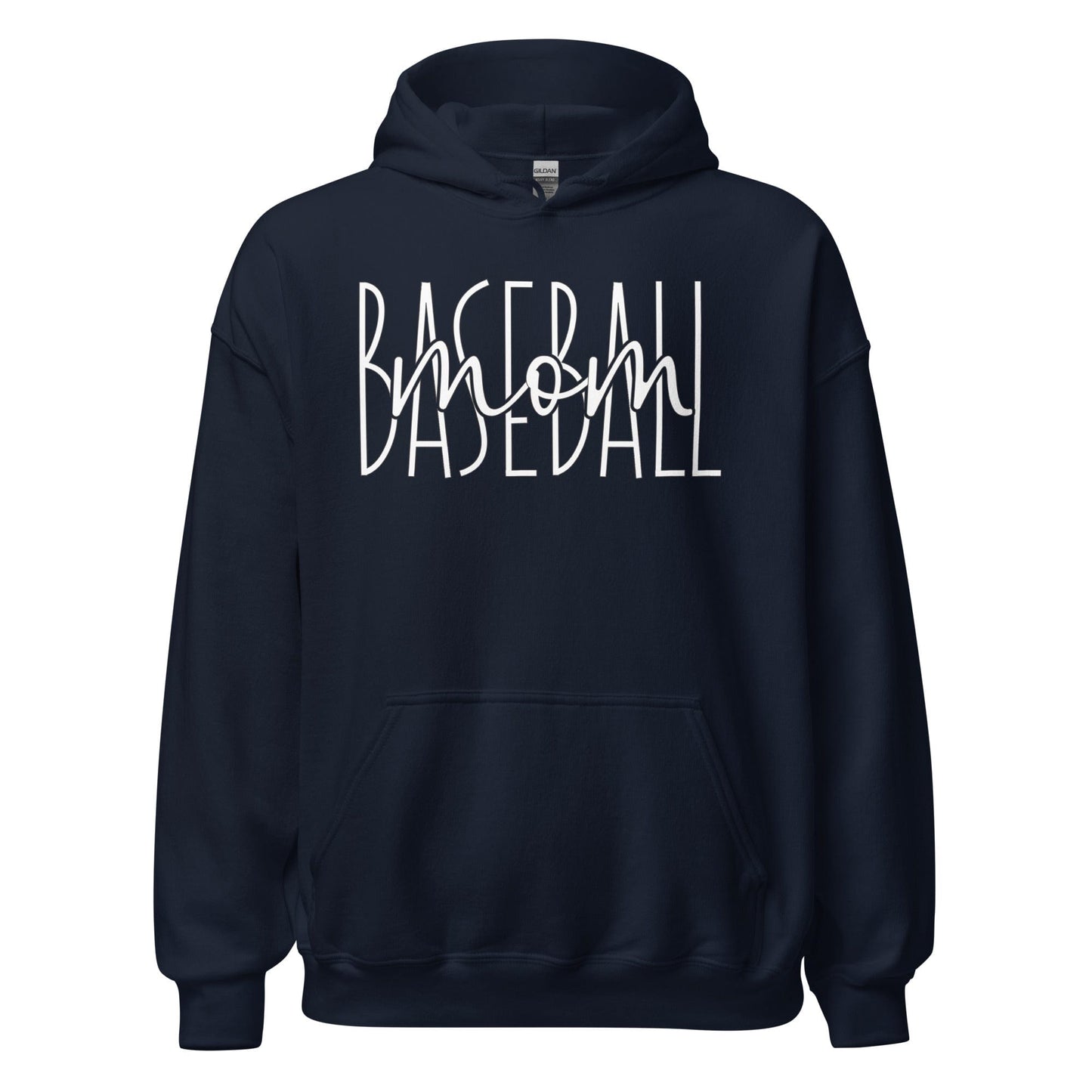 Baseball Mom Hoodie Navy / S Spirit Gear Collective Hoodie