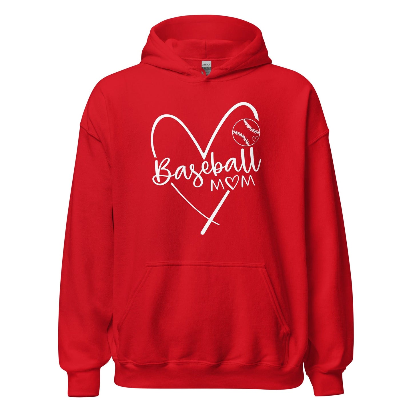 Baseball Mom Hoodie Red / S Spirit Gear Collective Hoodie