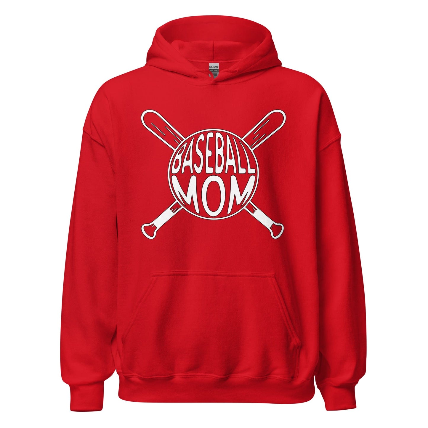 Baseball Mom Hoodie Red / S Spirit Gear Collective Hoodie