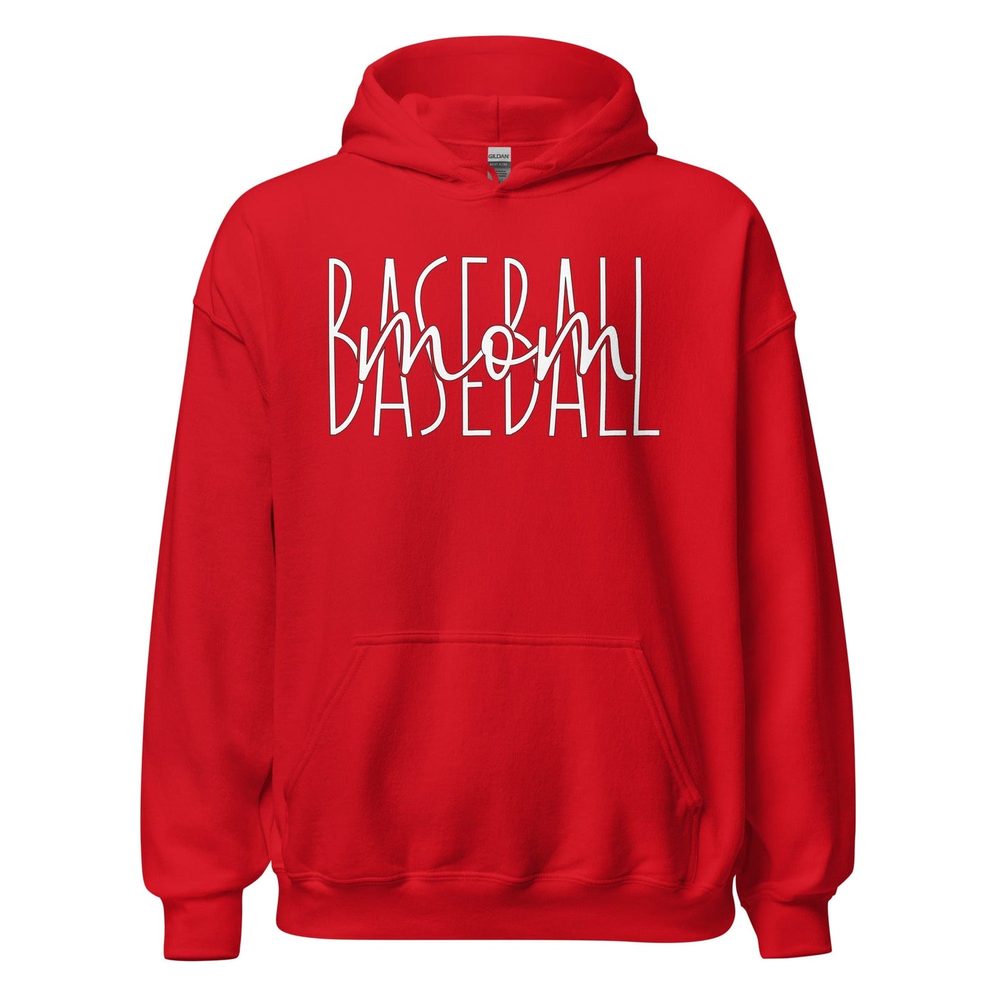 Baseball Mom Hoodie Red / S Spirit Gear Collective Hoodie