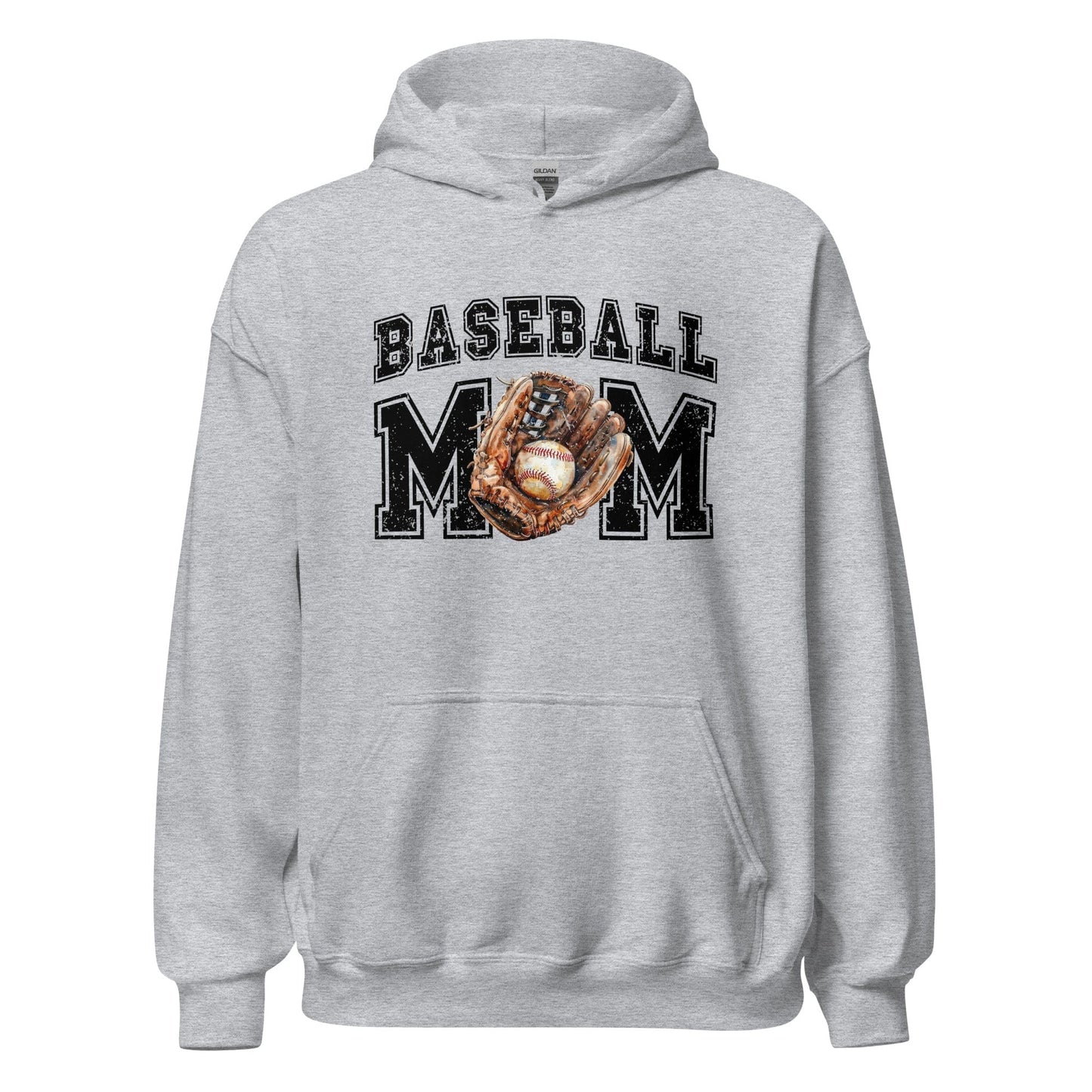 Baseball Mom Hoodie Sport Grey / S Spirit Gear Collective Hoodie