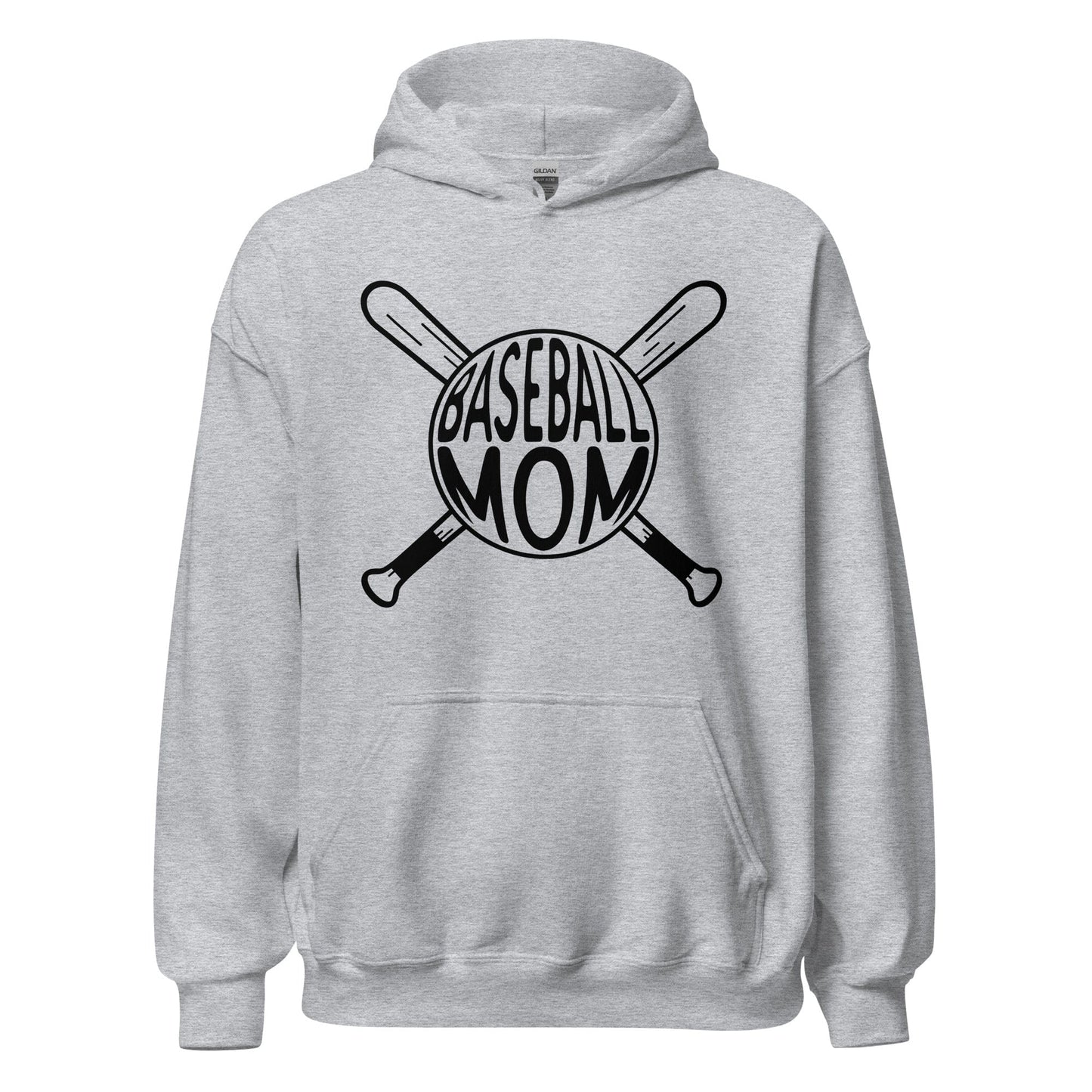 Baseball Mom Hoodie Sport Grey / S Spirit Gear Collective Hoodie