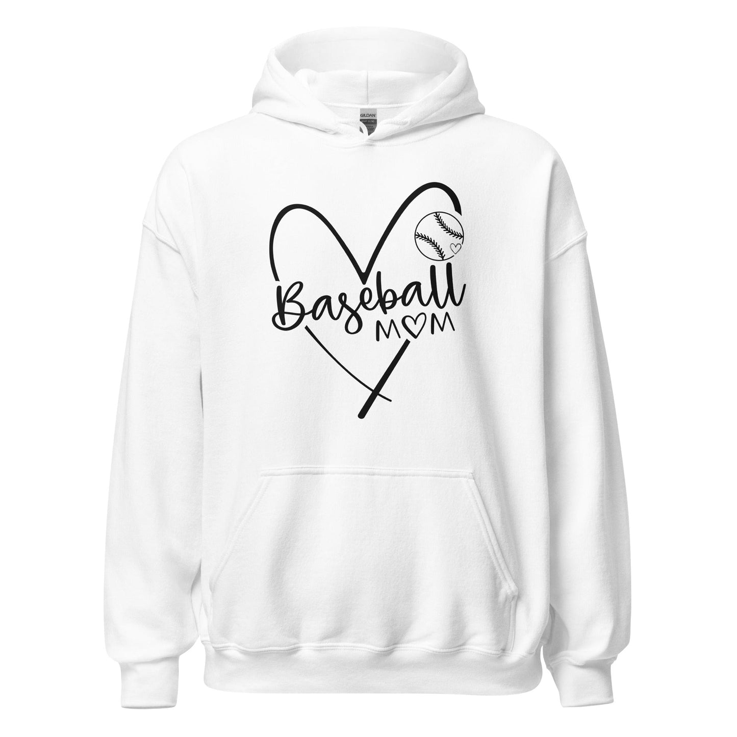 Baseball Mom Hoodie White / S Spirit Gear Collective Hoodie