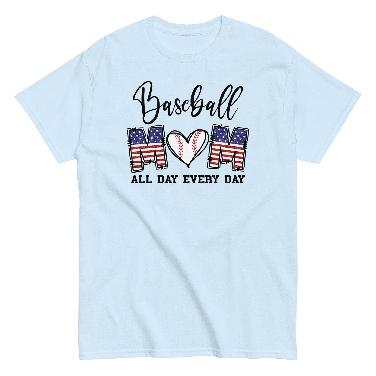 Baseball Mom Shirt Light Blue / S Spirit Gear Collective T-Shirt