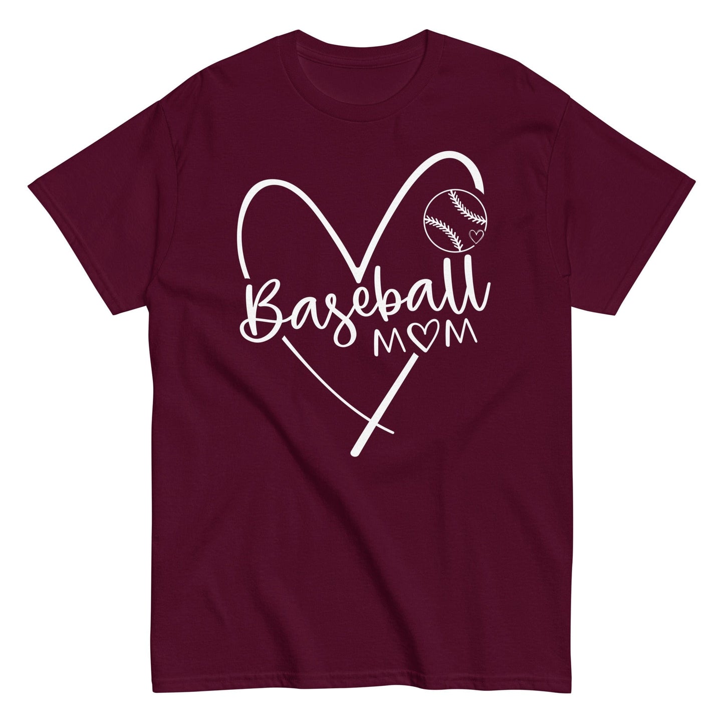 Baseball Mom Shirt Maroon / S Spirit Gear Collective T-Shirt