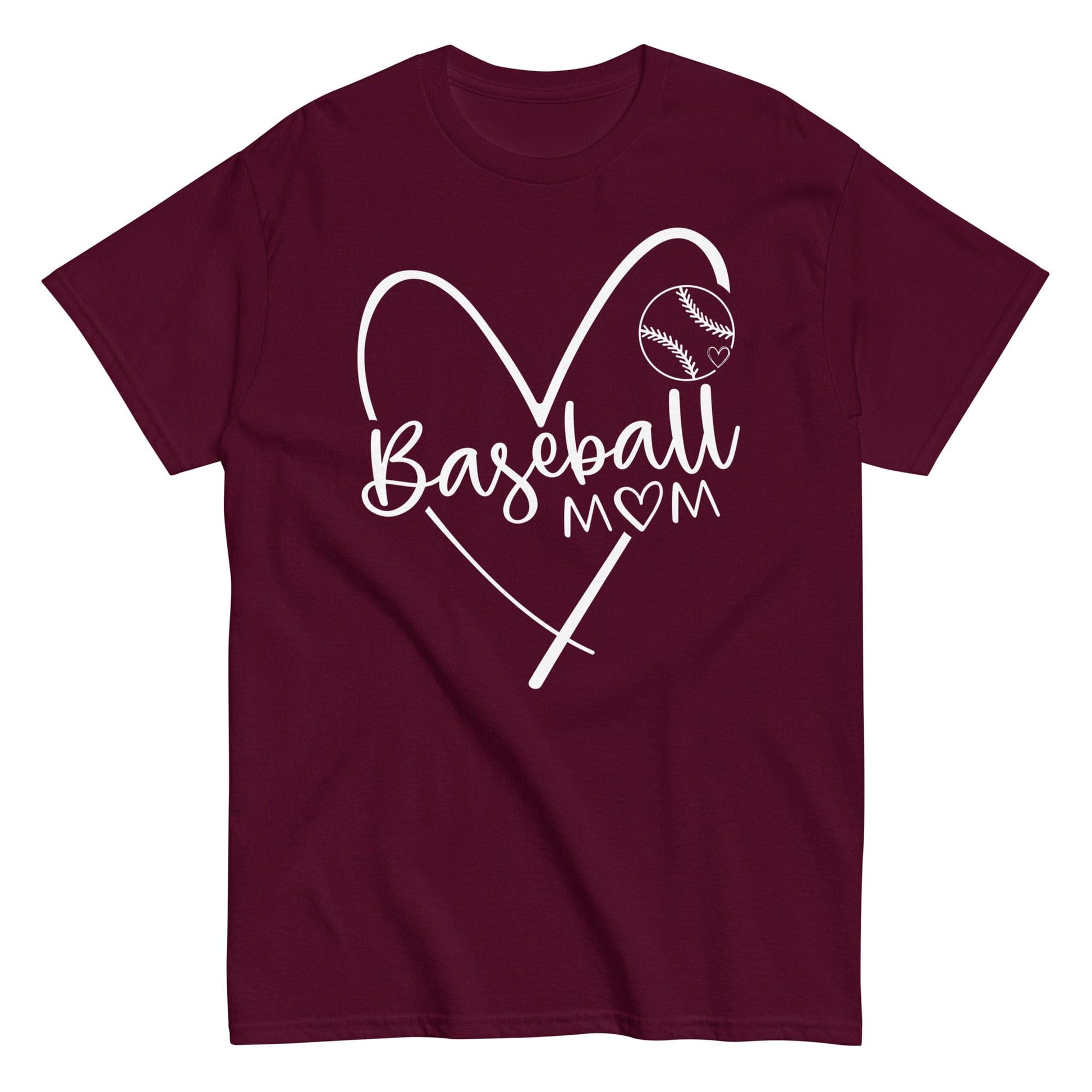 Baseball Mom Shirt Maroon / S Spirit Gear Collective T-Shirt