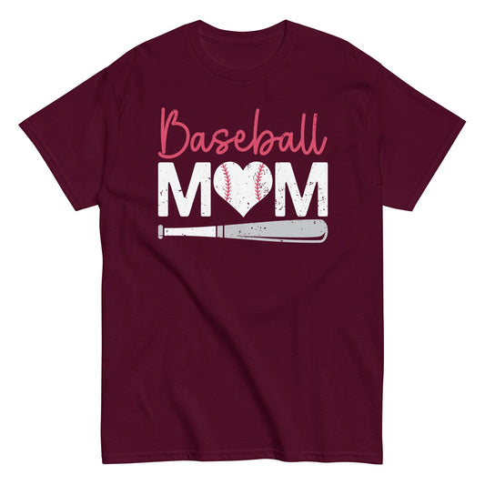 Baseball Mom Shirt Maroon / S Spirit Gear Collective T-Shirt