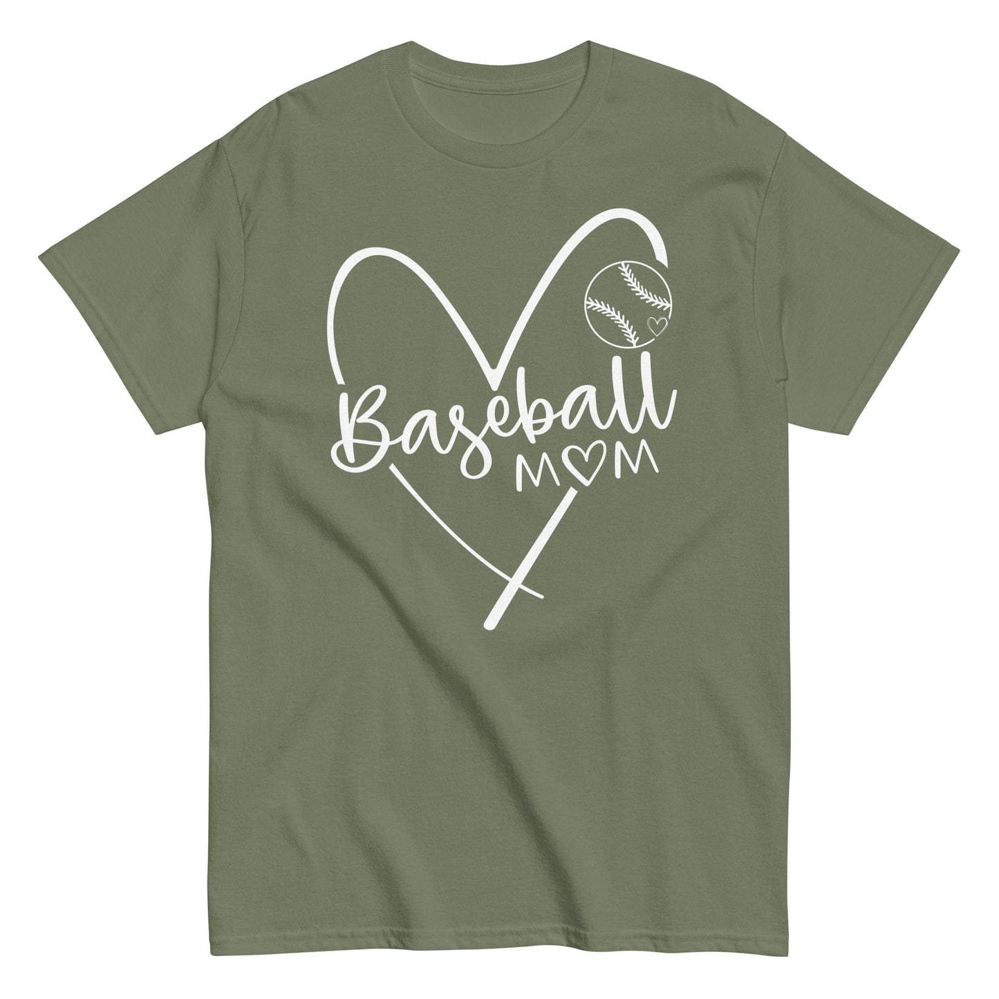 Baseball Mom Shirt Military Green / S Spirit Gear Collective T-Shirt