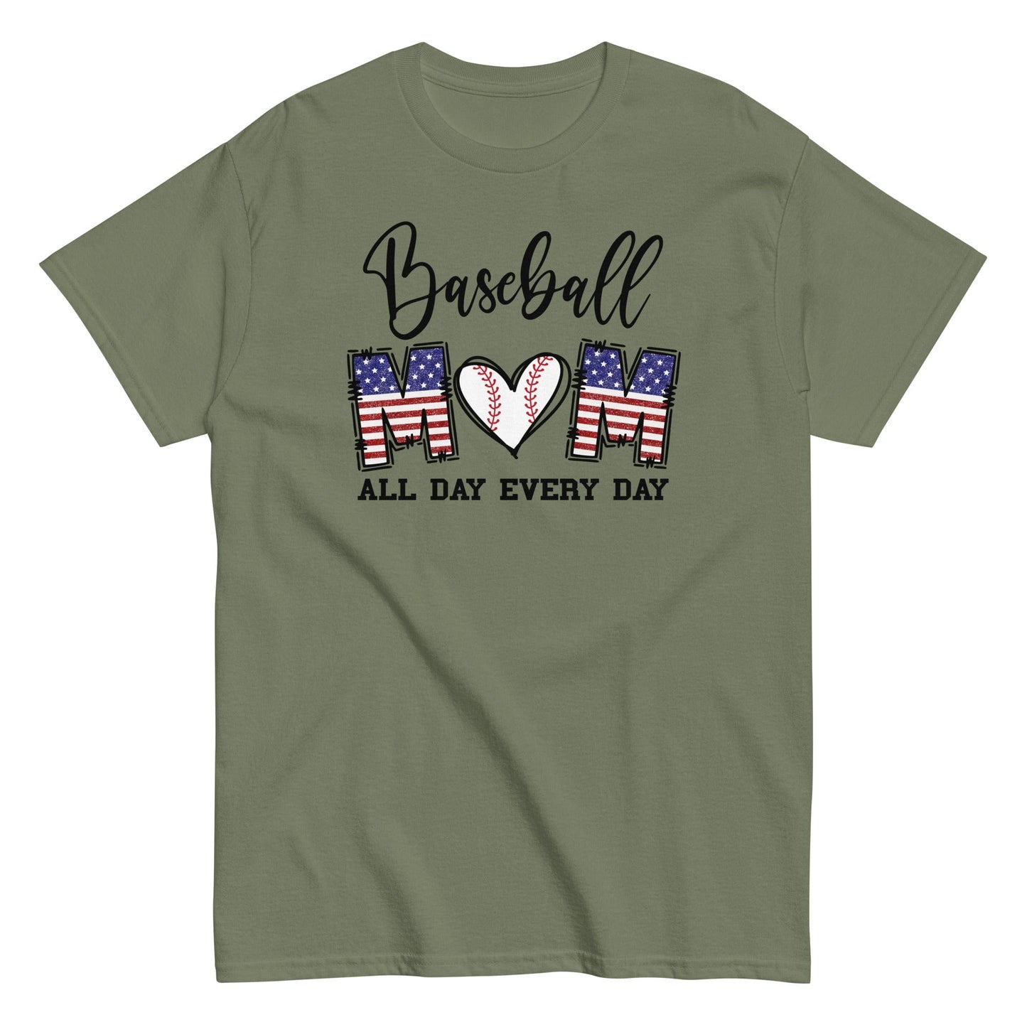 Baseball Mom Shirt Military Green / S Spirit Gear Collective T-Shirt