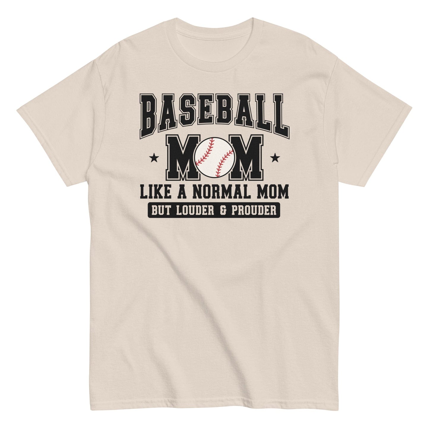 Baseball Mom Shirt Natural / S Spirit Gear Collective T-Shirt