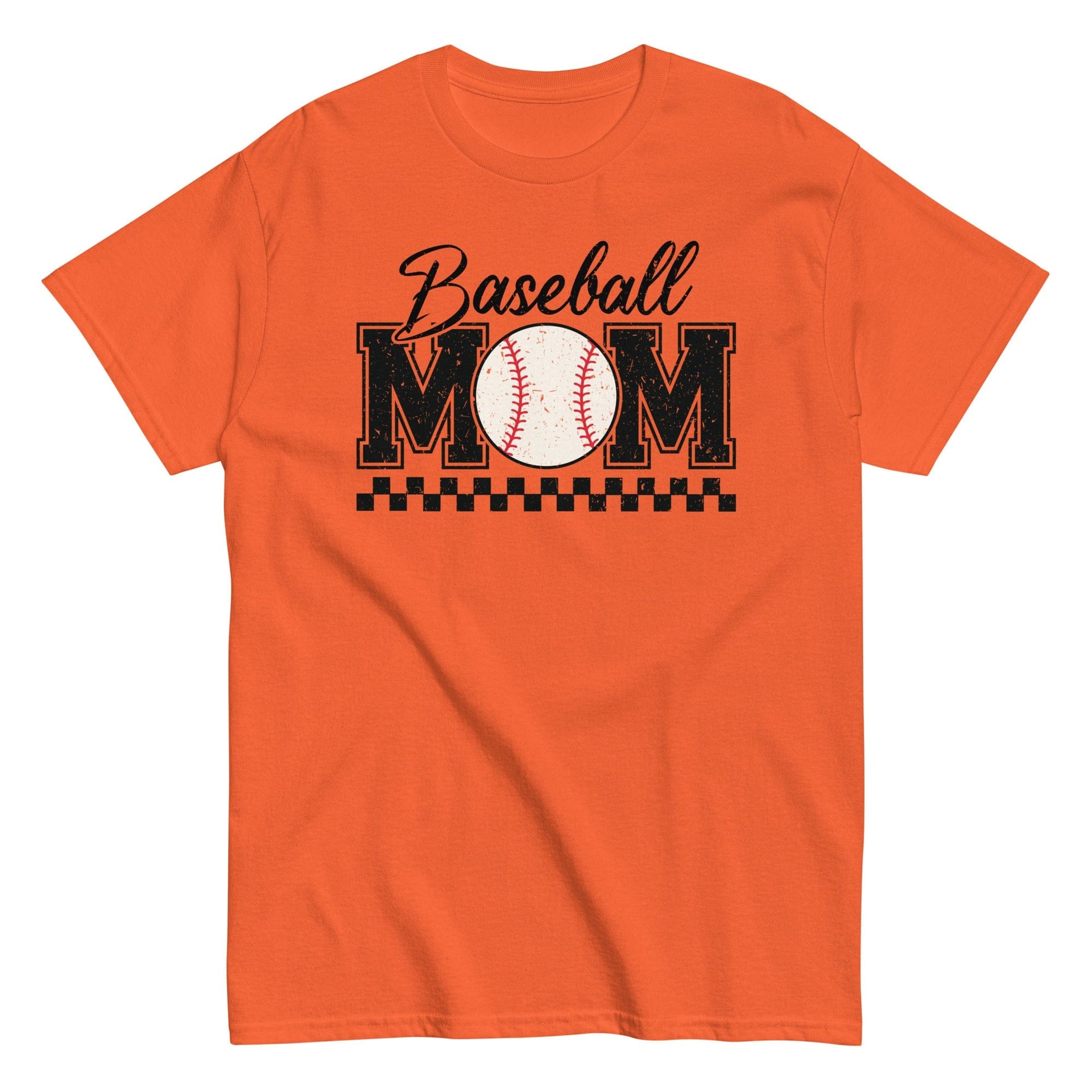 Baseball Mom Shirt with Baseball Light Blue / L