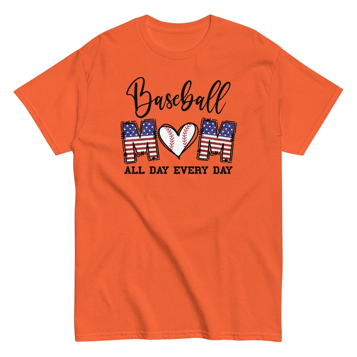 Baseball Mom Shirt Orange / S Spirit Gear Collective T-Shirt