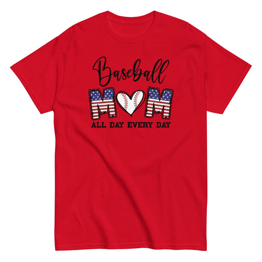 Baseball Mom Shirt Red / S Spirit Gear Collective T-Shirt