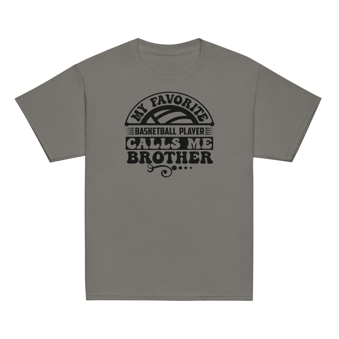 Basketball Brother Shirt – My Favorite Player Calls Me Brother Charcoal / XS Spirit Gear Collective Basketball Brother Shirt