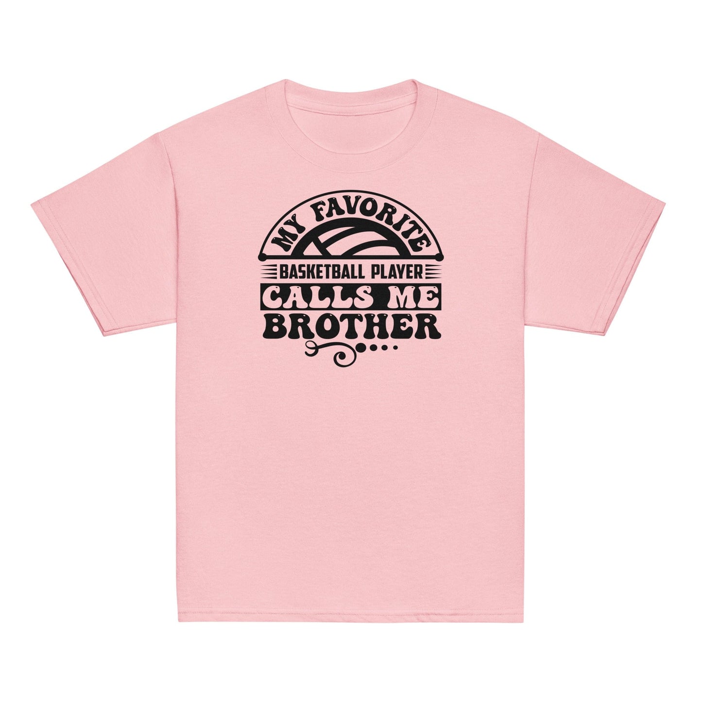Basketball Brother Shirt – My Favorite Player Calls Me Brother Light Pink / XS Spirit Gear Collective Basketball Brother Shirt