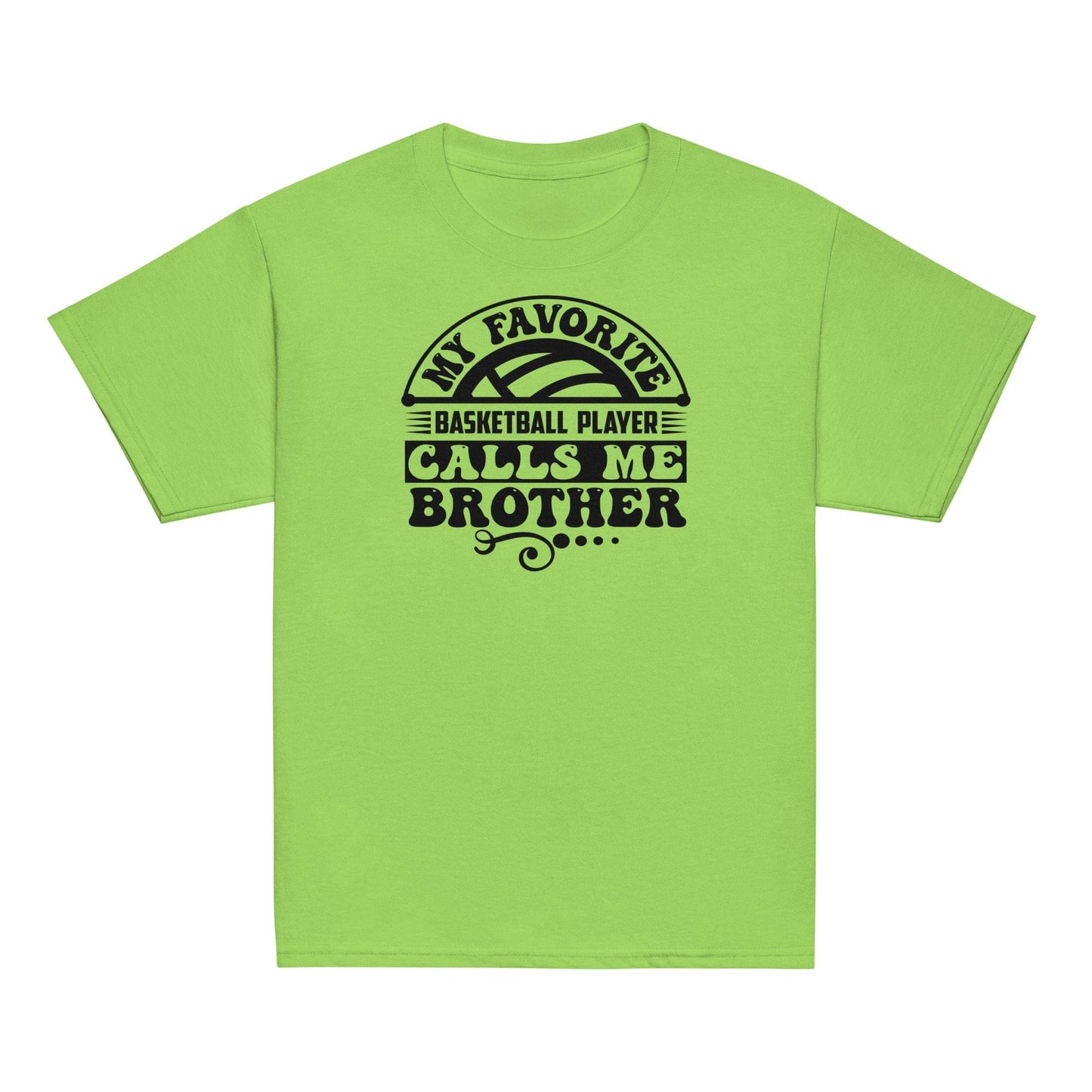 Basketball Brother Shirt – My Favorite Player Calls Me Brother Lime / XS Spirit Gear Collective Basketball Brother Shirt