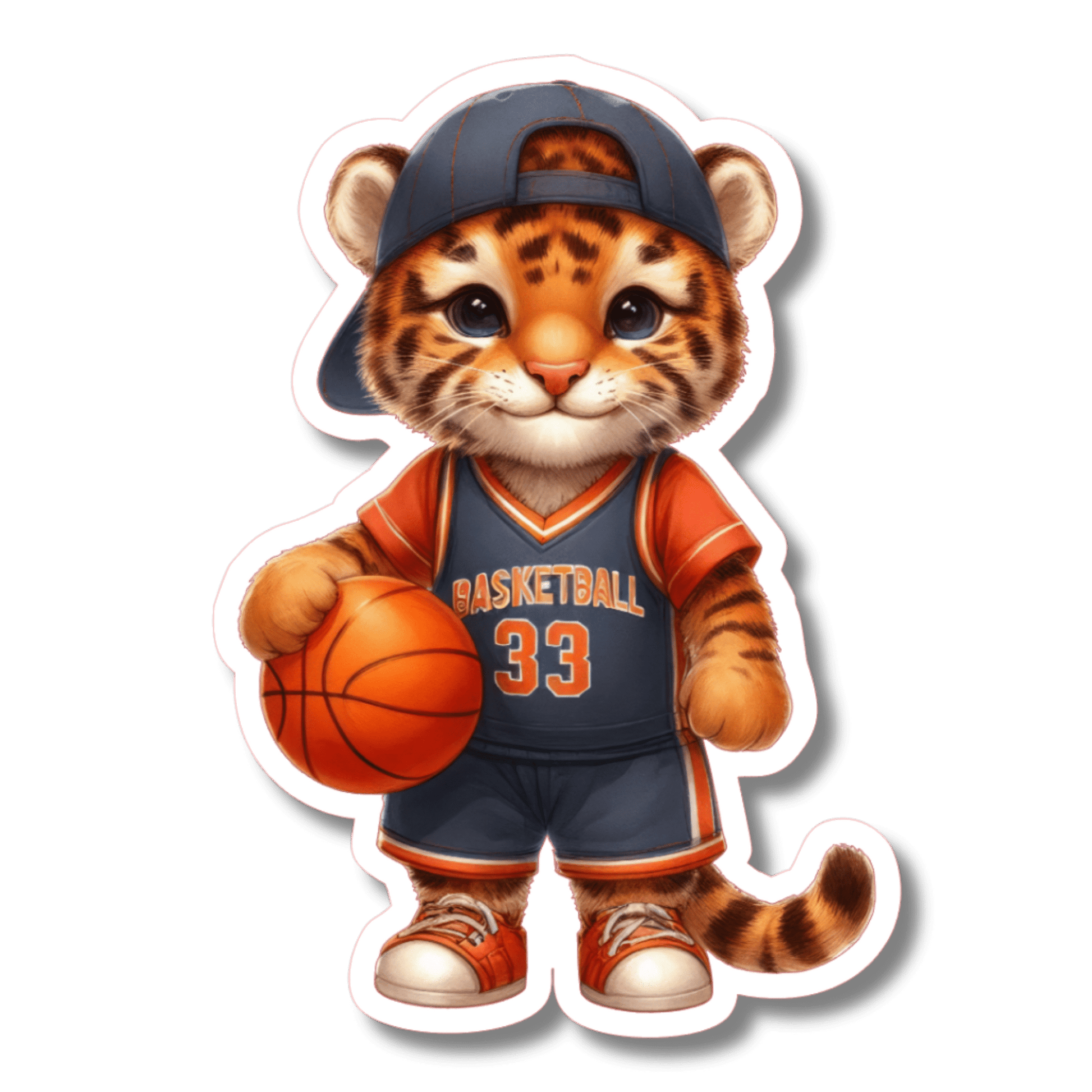 Basketball Cheetah Sticker Spirit Gear Collective Sticker