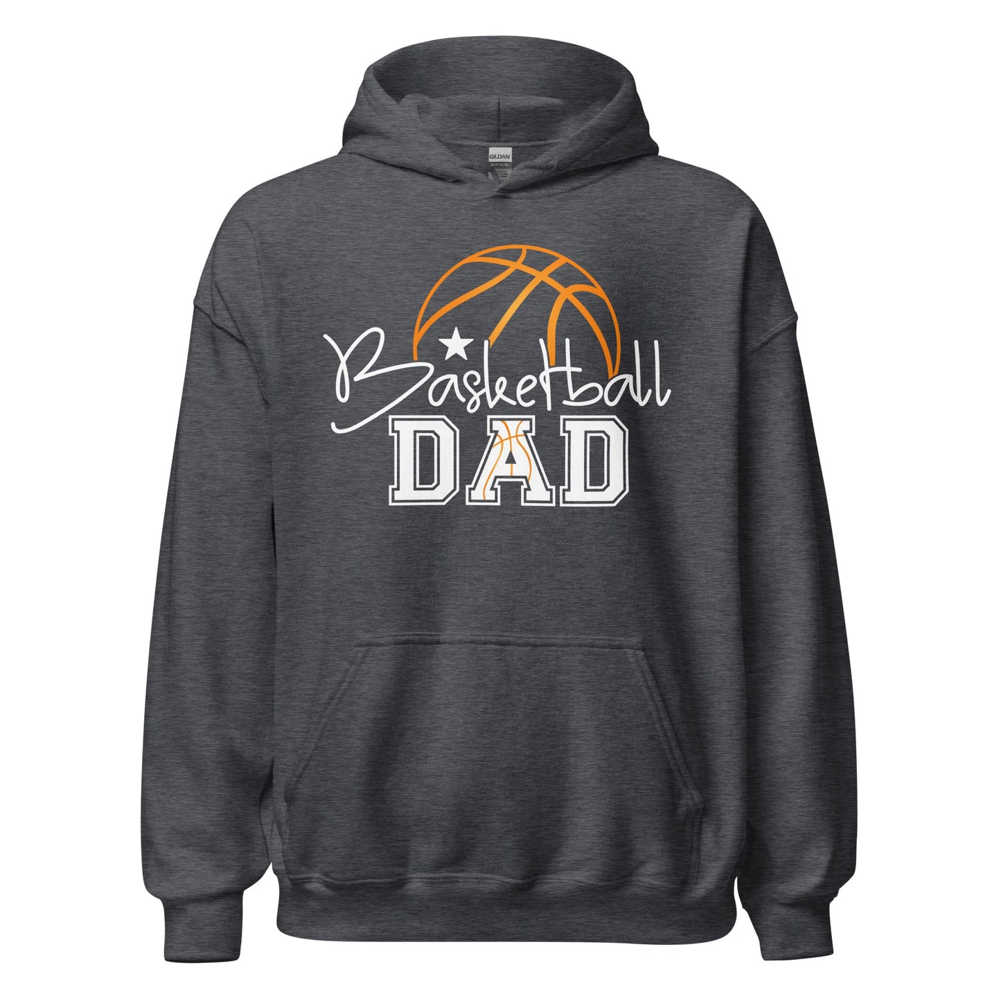 Basketball Dad Hoodie – Stylish Basketball Graphic Hoodie for Proud Sports Dads Dark Heather / S Spirit Gear Collective