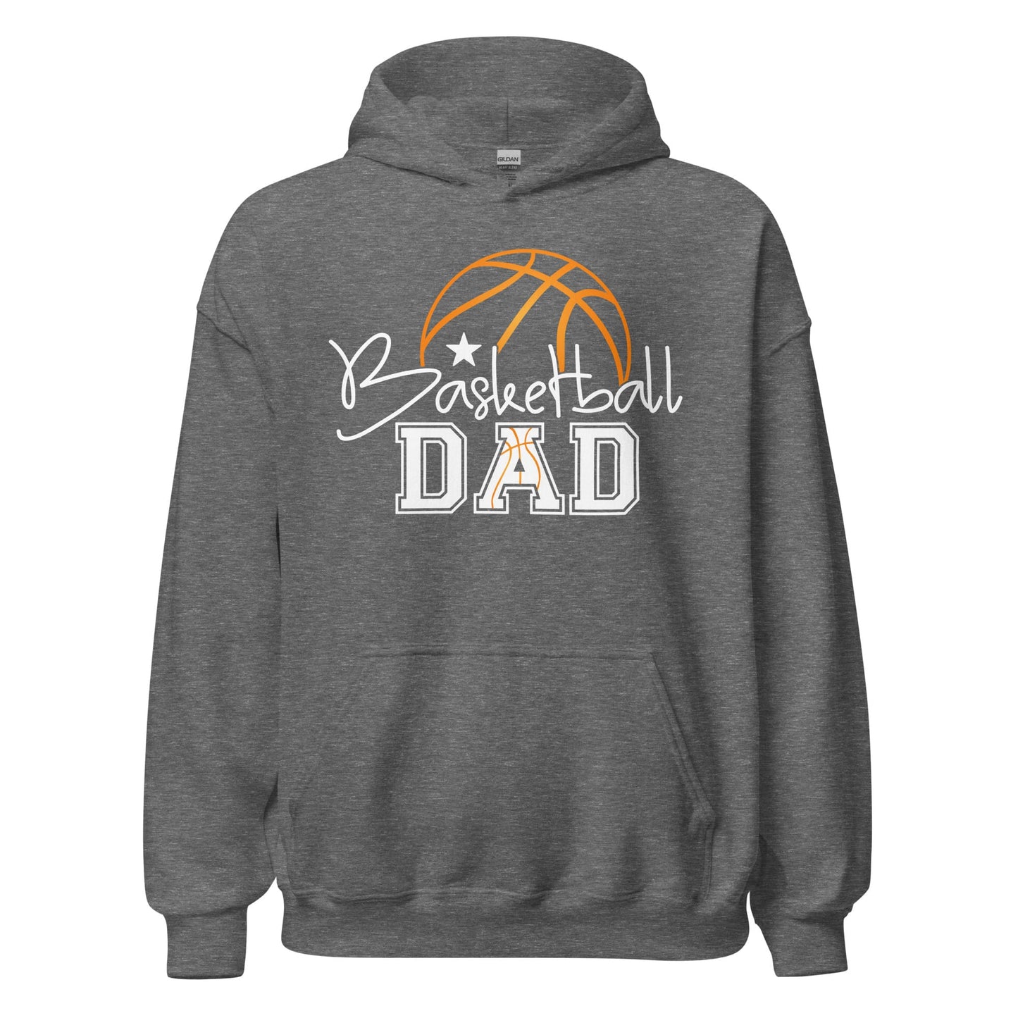 Basketball Dad Hoodie – Stylish Basketball Graphic Hoodie for Proud Sports Dads Graphite Heather / S Spirit Gear Collective