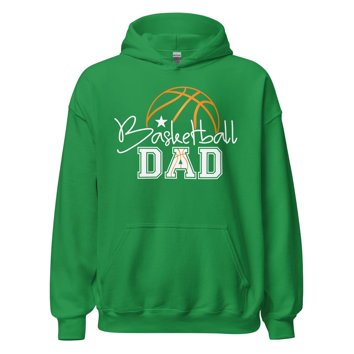 Basketball Dad Hoodie – Stylish Basketball Graphic Hoodie for Proud Sports Dads Irish Green / S Spirit Gear Collective