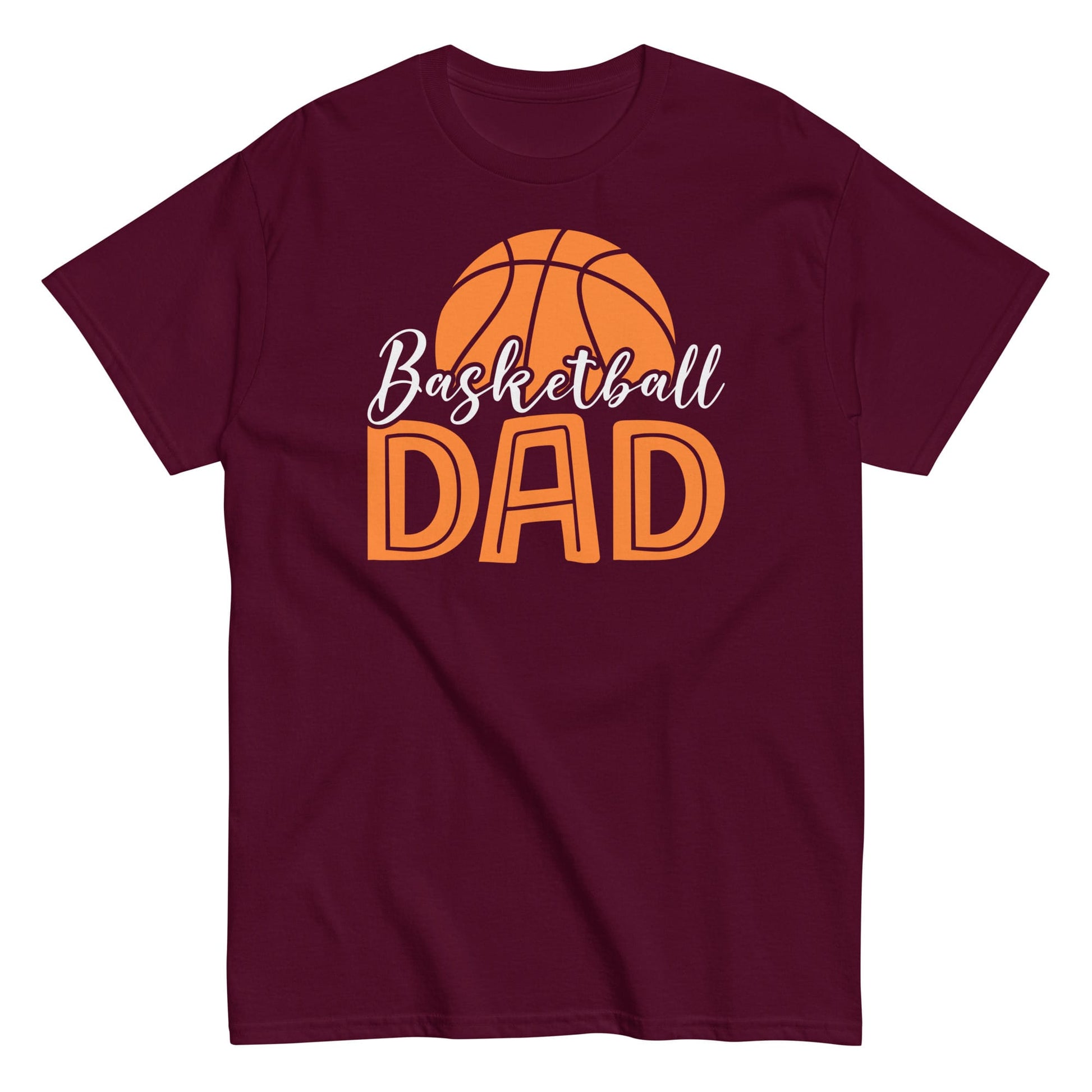 Basketball Dad Shirt – Game Day Tee for Proud Sports Fathers Maroon / S Spirit Gear Collective T-Shirt