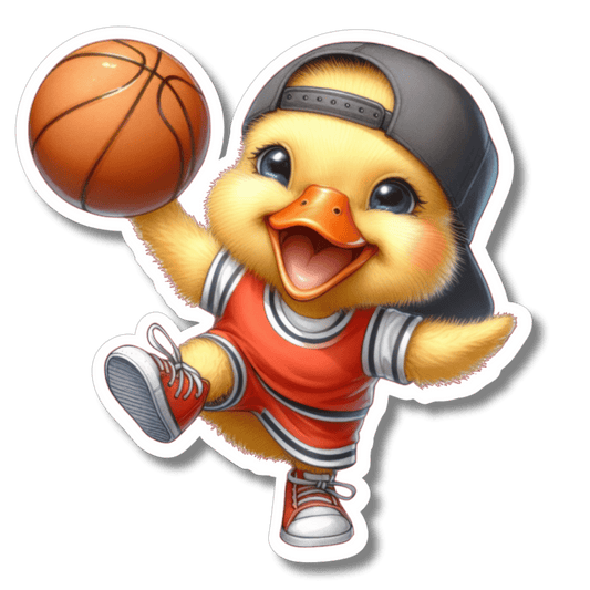 Basketball Duck Sticker Spirit Gear Collective Sticker