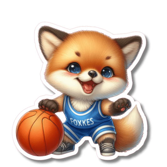 Basketball Fox Sticker Spirit Gear Collective Sticker