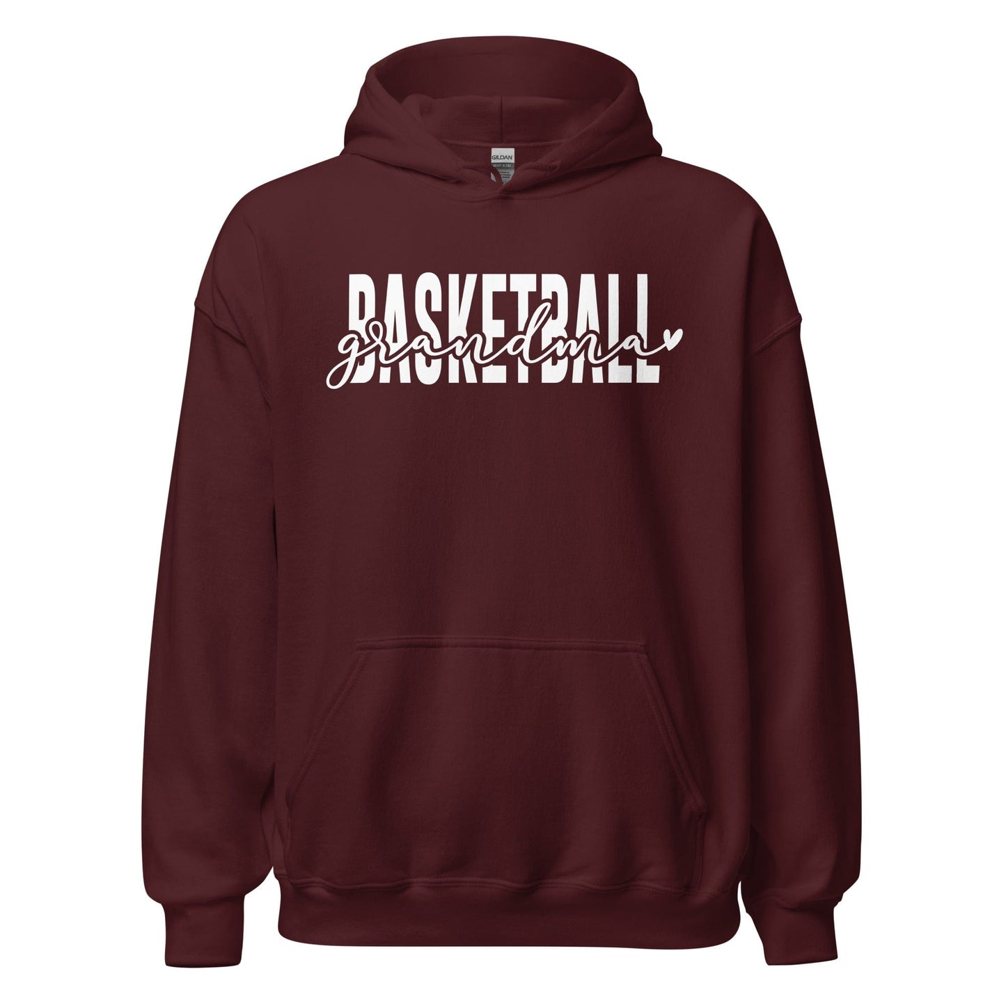 Basketball Grandma Hoodie Maroon / S Spirit Gear Collective Hoodie