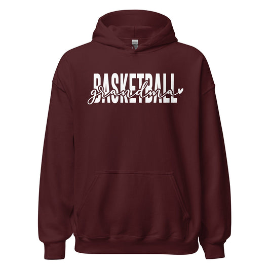 Basketball Grandma Hoodie Maroon / S Spirit Gear Collective Hoodie