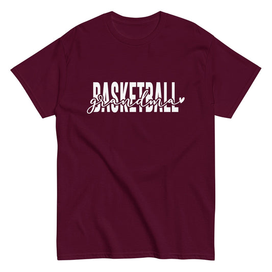 Basketball Grandma Shirt Maroon / S Spirit Gear Collective T-Shirt