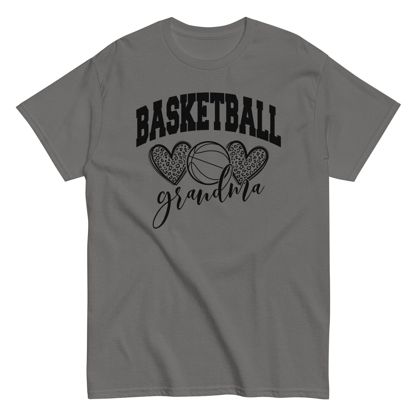 Basketball Grandma T-Shirt – Game Day Sports Grandma Tee Charcoal / S Spirit Gear Collective T-Shirt