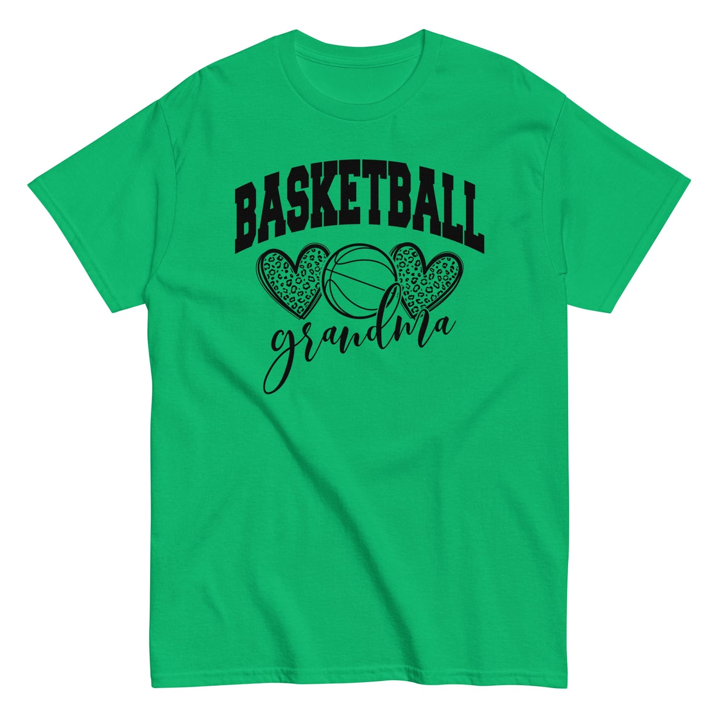 Basketball Grandma T-Shirt – Game Day Sports Grandma Tee Irish Green / S Spirit Gear Collective T-Shirt