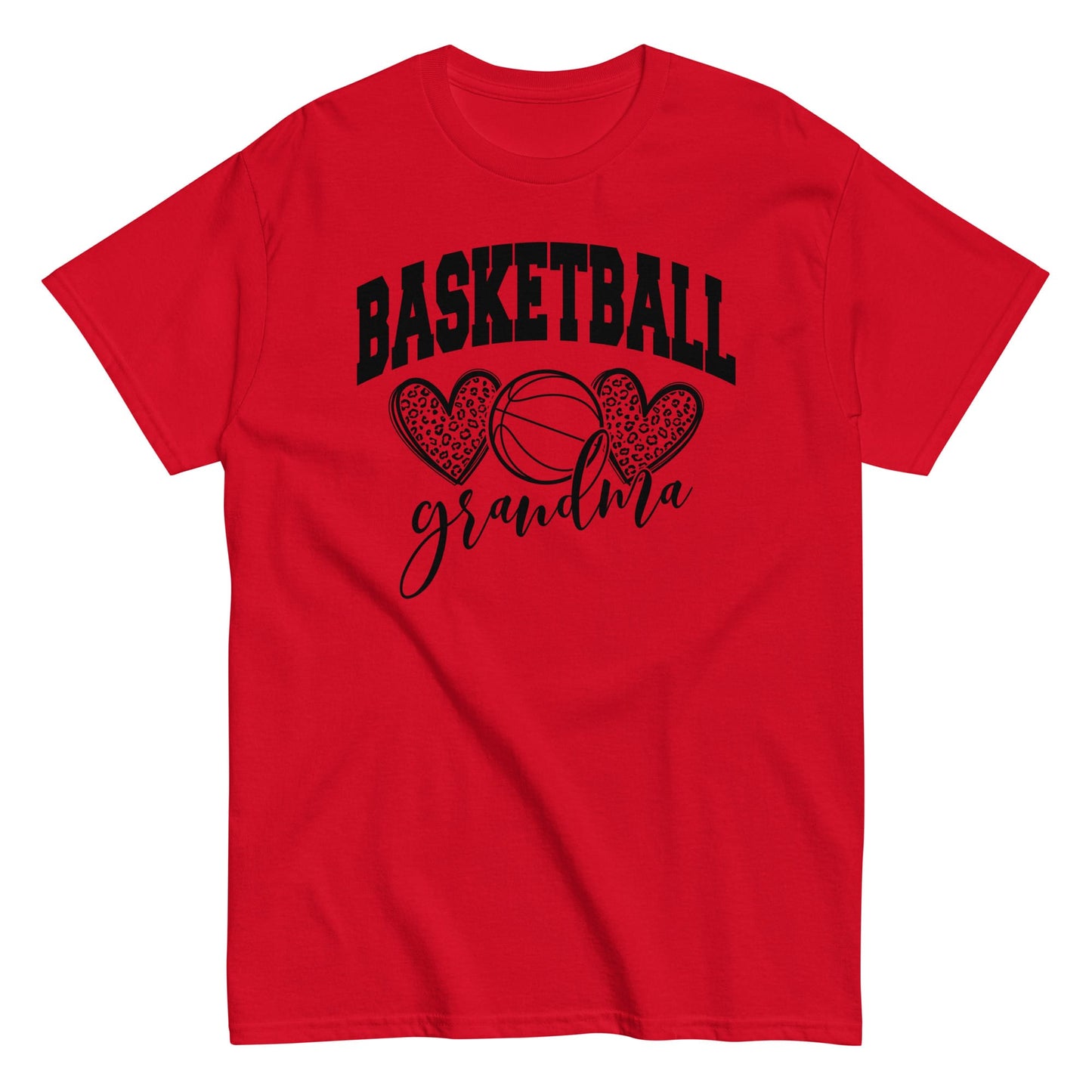 Basketball Grandma T-Shirt – Game Day Sports Grandma Tee Red / S Spirit Gear Collective T-Shirt