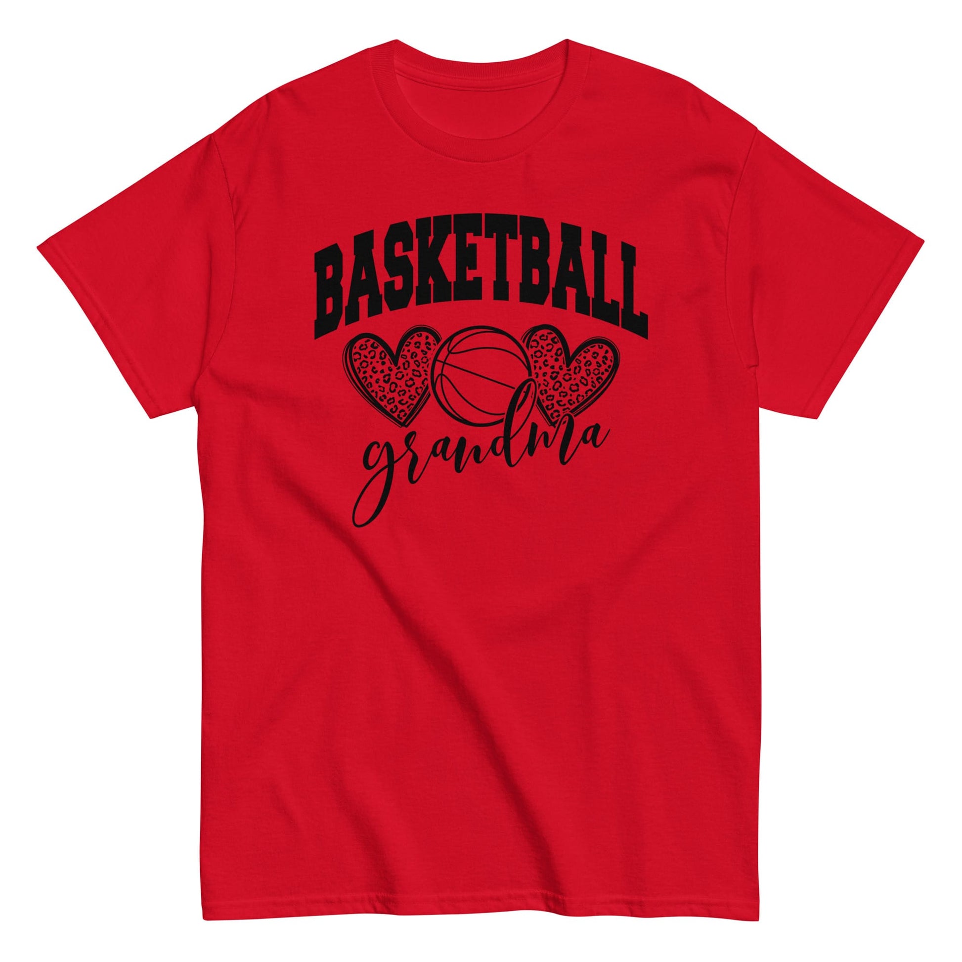 Basketball Grandma T-Shirt – Game Day Sports Grandma Tee Red / S Spirit Gear Collective T-Shirt