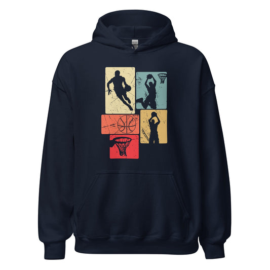 Basketball Graphic Hoodie Navy / S Spirit Gear Collective Hoodie