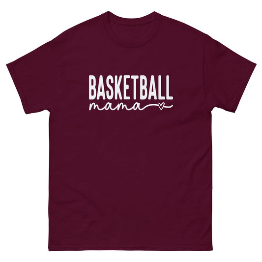 Basketball Mama Shirt Maroon / S Spirit Gear Collective T-Shirt