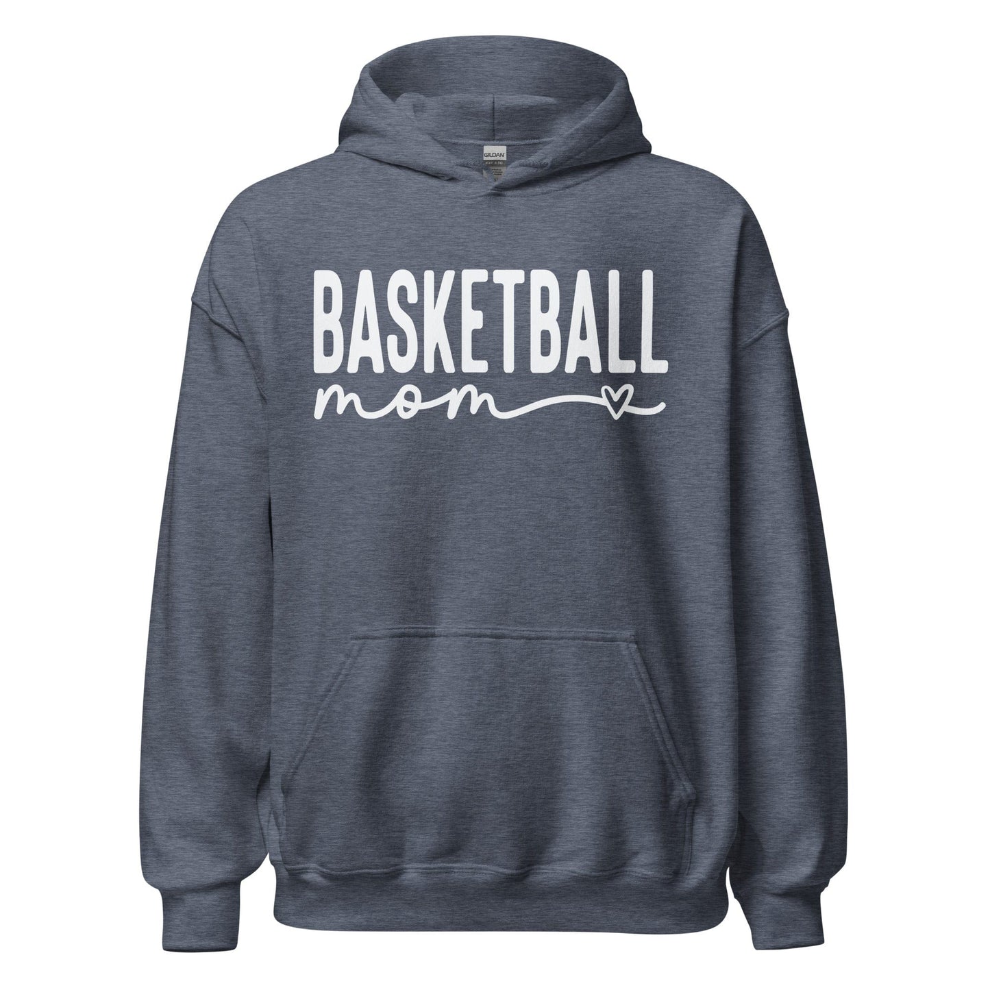 Basketball Mom Hoodie Heather Sport Dark Navy / S Spirit Gear Collective Hoodie