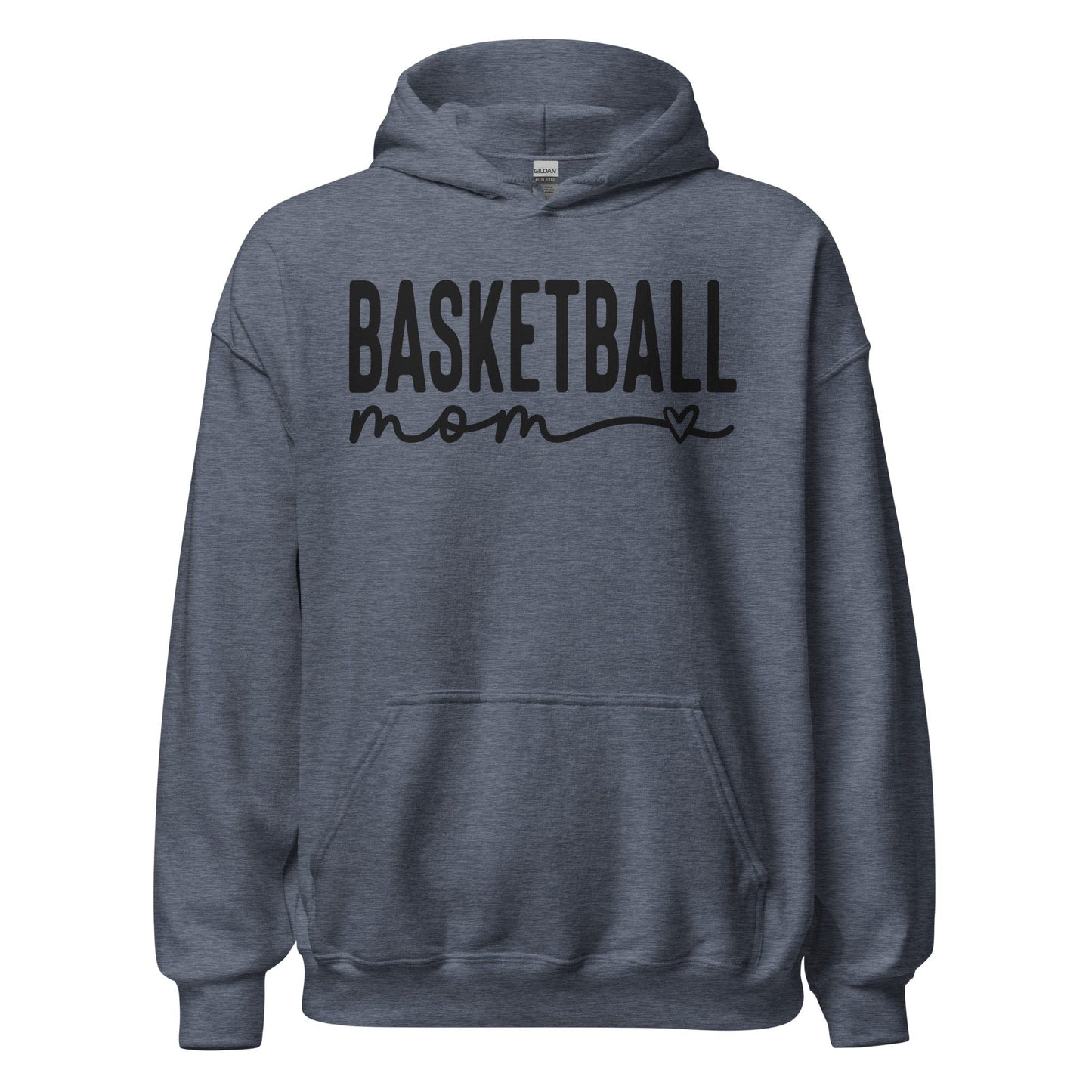 Basketball Mom Hoodie Heather Sport Dark Navy / S Spirit Gear Collective Hoodie